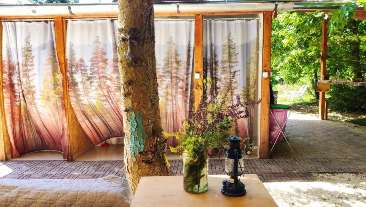 Jurta Az Erdo Mellett Dezsaval-Keresz-Tanya Hotel Pilisszentkereszt Buitenkant foto