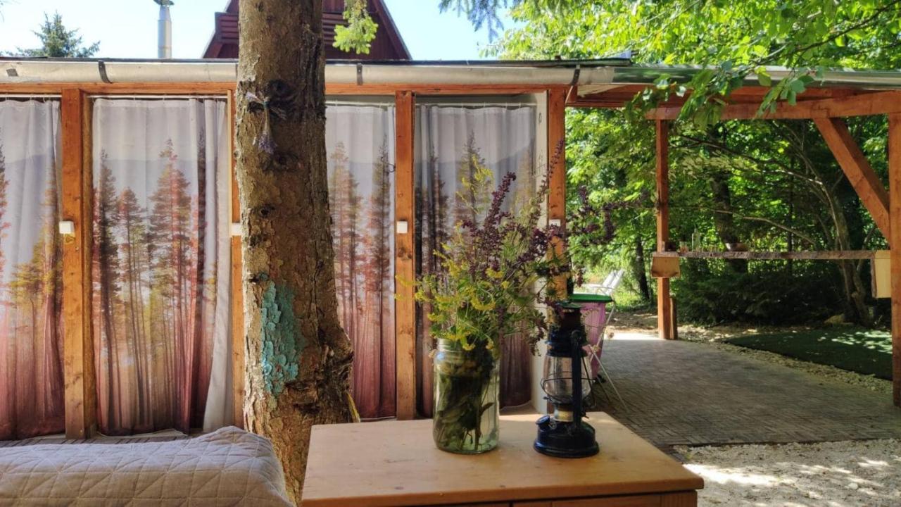 Jurta Az Erdo Mellett Dezsaval-Keresz-Tanya Hotel Pilisszentkereszt Buitenkant foto